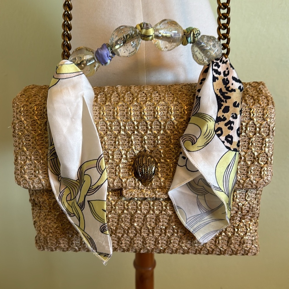 NWOT Kurt Geiger Large Kensington Woven Bag